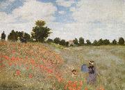 Claude Monet Poppies Blooming, oil painting on canvas
